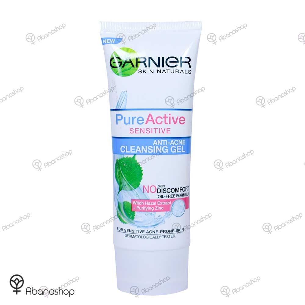 ژل شستشوی صورت ضد جوش پیوراکتیو پوست حساس گارنیه GARNIER SENSITIVE ANTI-ACNE CLEANSING GEL
