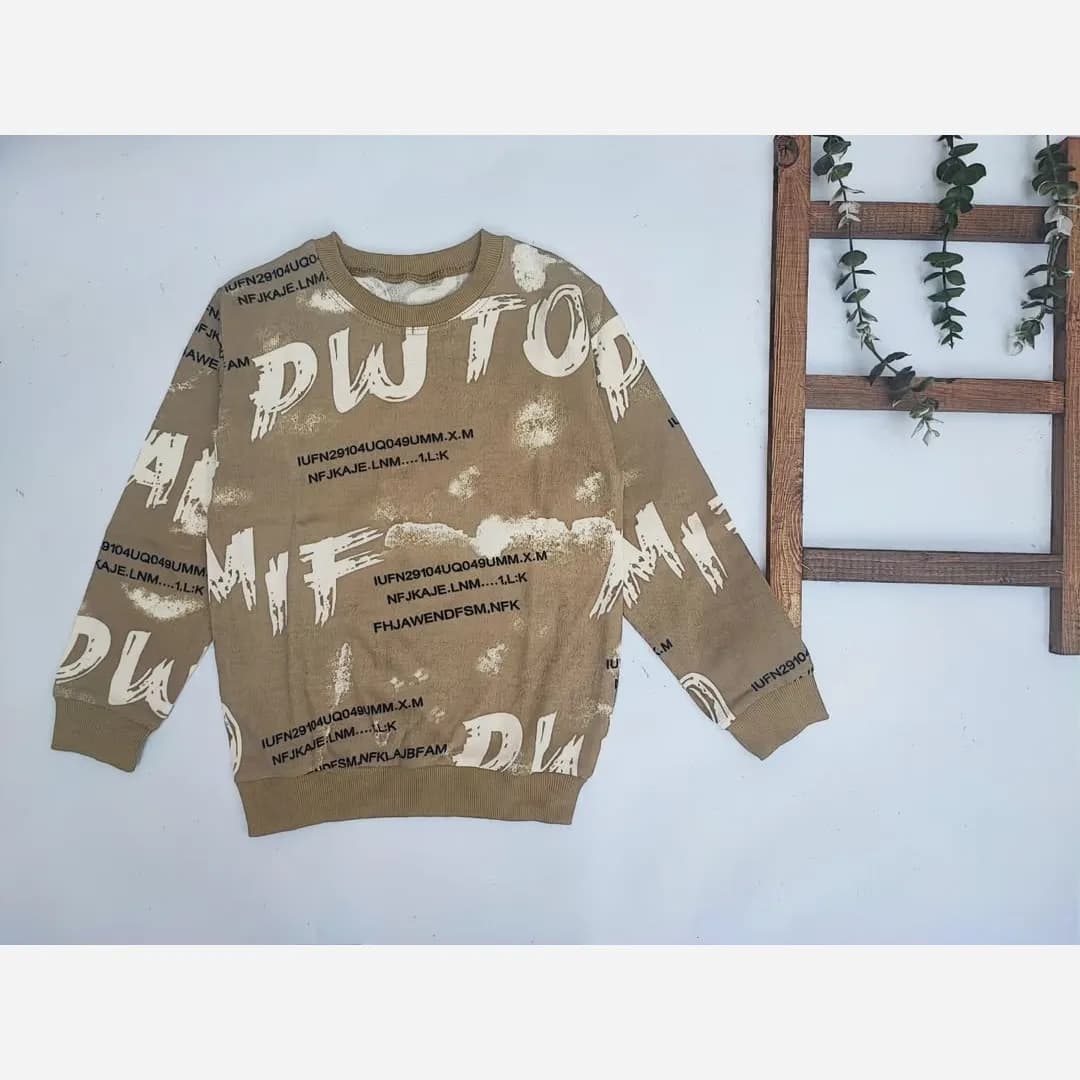 بلوز تک بچهگانه آستین بلند در سه رنگ جذاب مناسب بهار و پاییز سایز 45 تا 55 — تصویر ۳