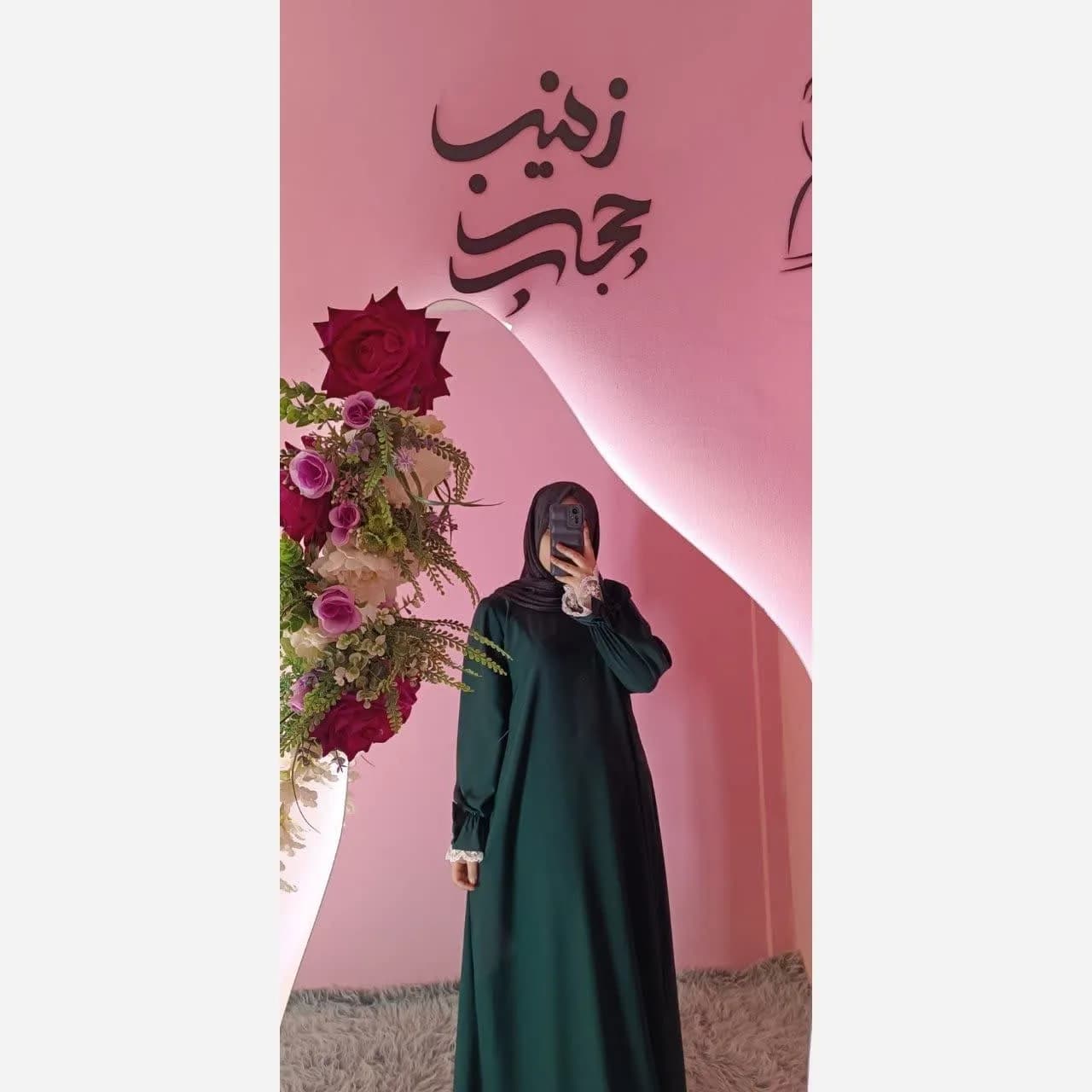 مانتو عبایی زنانه و دخترانه مدل ریحان جنس کرپ سوپر الیزه اعلا — تصویر ۶