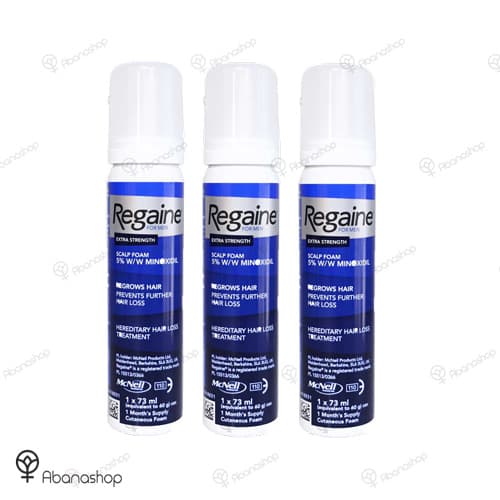 پک سه عددی فوم ماینوکسیدیل آقایان 5% ریگین Regaine for men