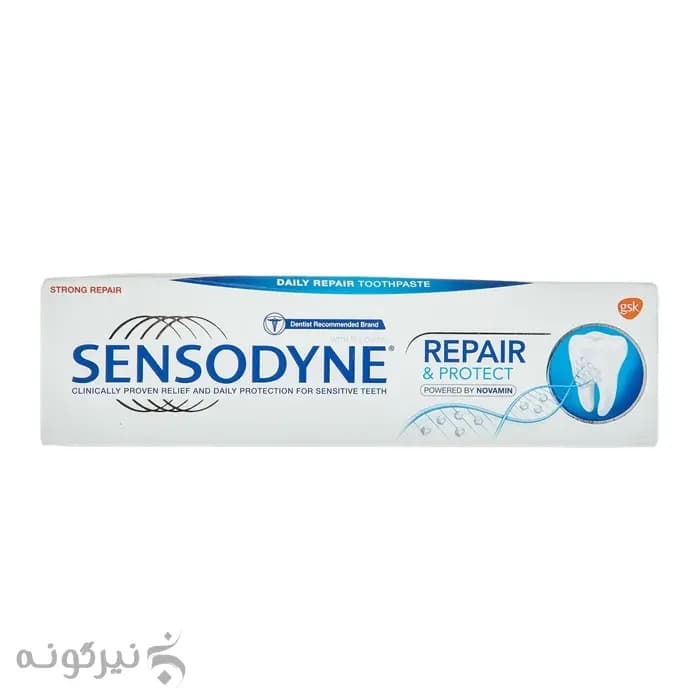 خمیر دندان سنسوداین مدل ترمیم کننده و محافظت کننده دندان Repair And Protect — تصویر ۲