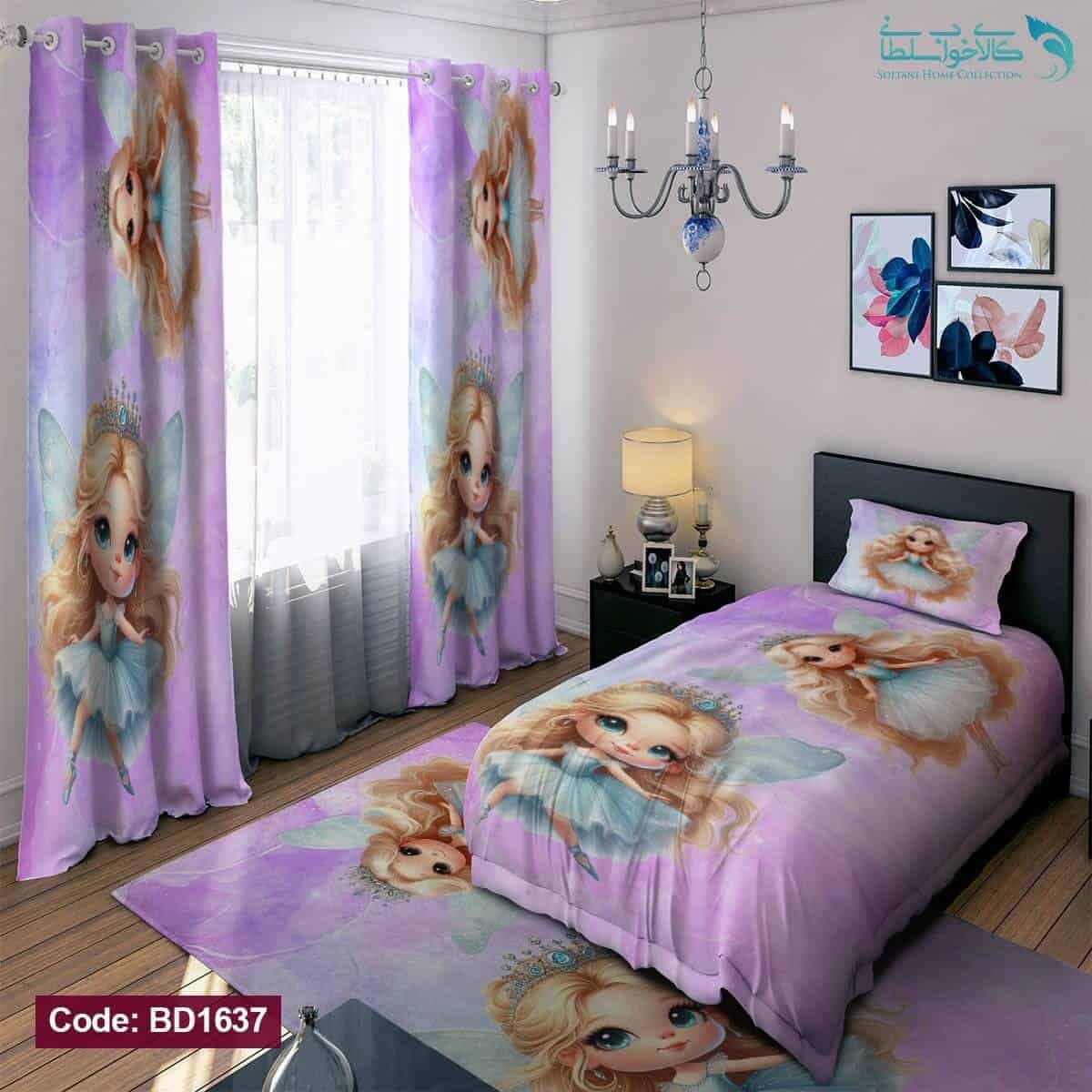 روتختی طرح فرشته ها یکنفره کد BD1637