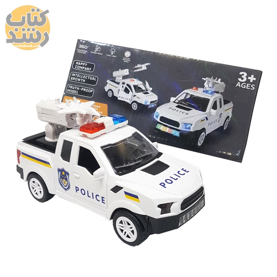 اسباب بازی ماشین پلیس موزیکال همراه سکوی پرتاب