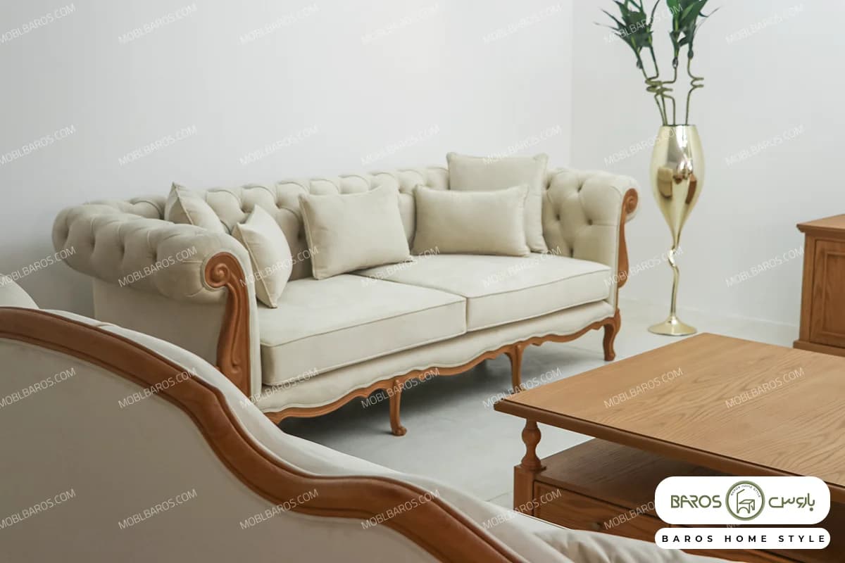 مبل کلاسیک رومینا و چستر نیکا کد ۳ — تصویر ۵