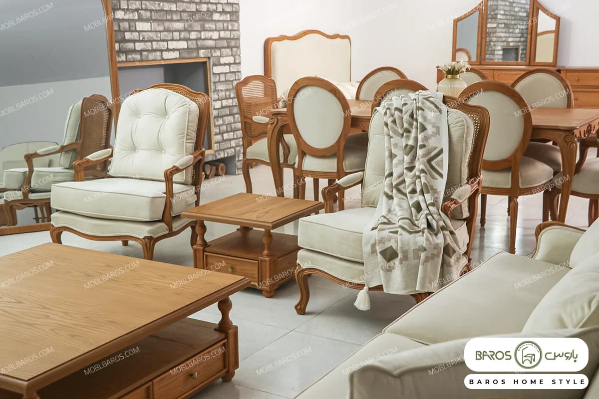 مبل کلاسیک رومینا و چستر نیکا کد ۳ — تصویر ۶