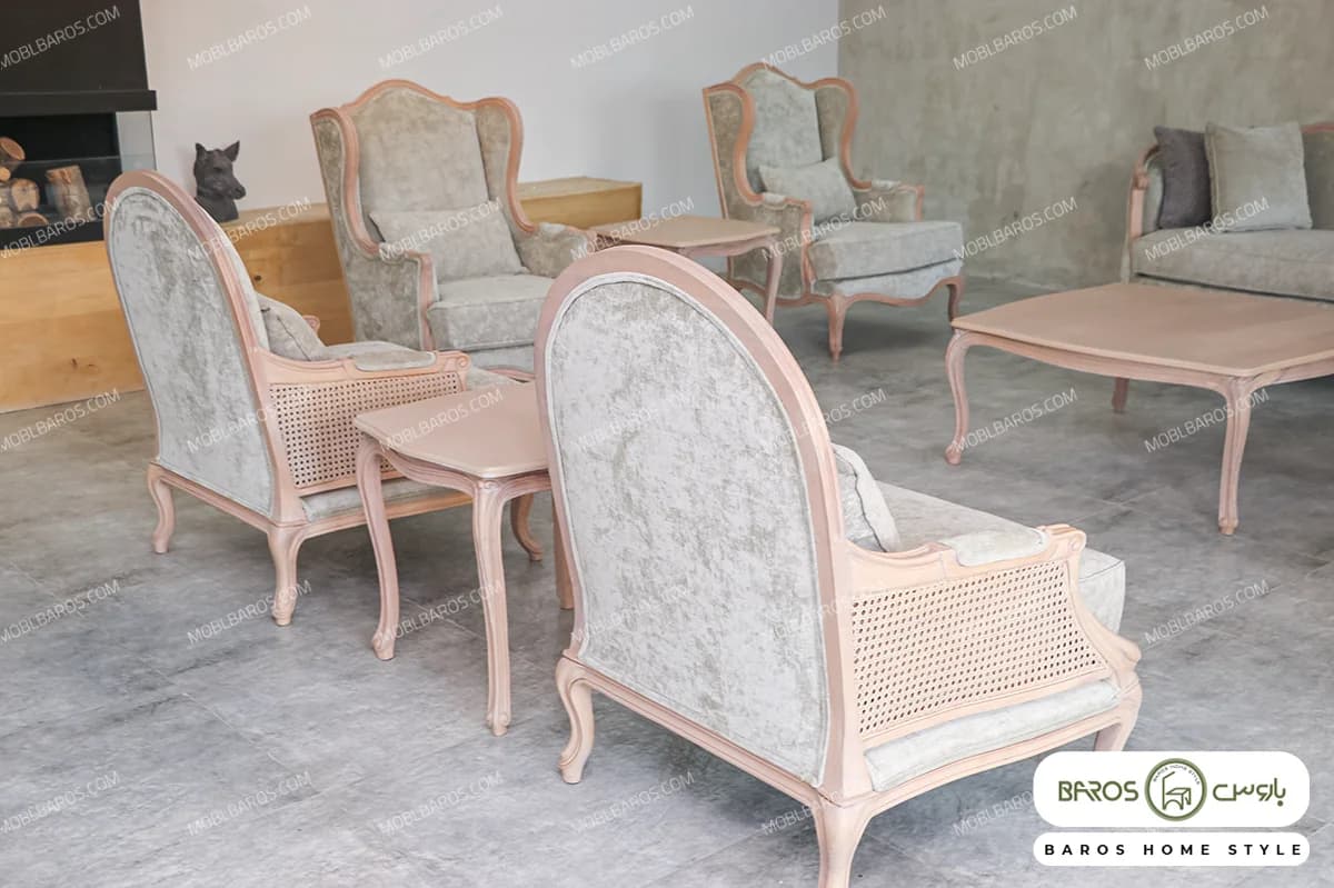 مدل مبل نئوکلاسیک ۱۰ نفره جورجیا کویین ابزاری — تصویر ۲