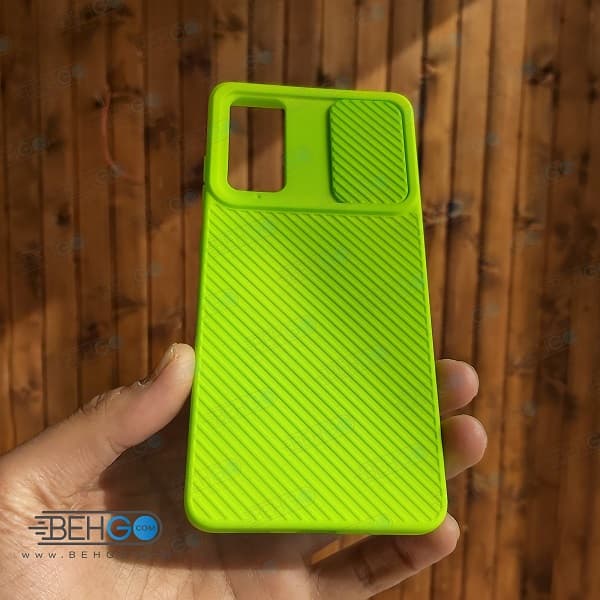 قاب گوشی سامسونگ S20 FE کاور سیلیکون خشابی با محافظ لنز دوربین S20FE — تصویر ۴