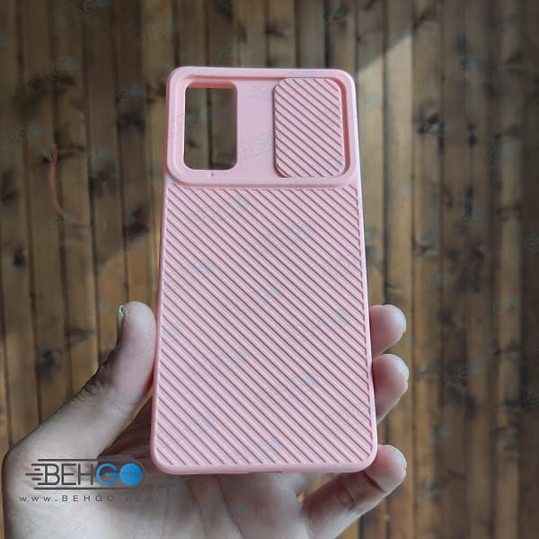 قاب گوشی سامسونگ S20 FE کاور سیلیکون خشابی با محافظ لنز دوربین S20FE — تصویر ۳