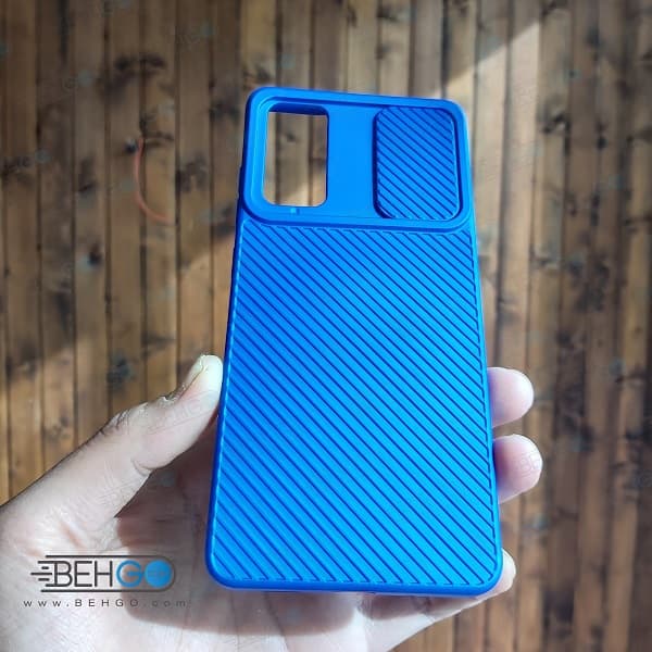 قاب گوشی سامسونگ S20 FE کاور سیلیکون خشابی با محافظ لنز دوربین S20FE — تصویر ۵