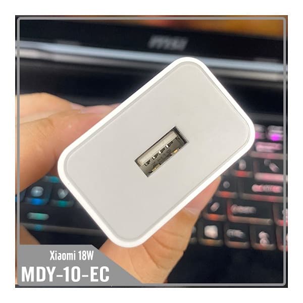 شارژر 18 وات شیائومی اداپتور اورجینال 100 درصد اصلی سرجعبه کلگی شارژر 18w شیائومی Original Xiaomi MDY-10-EC 18 W Adapter — تصویر ۳