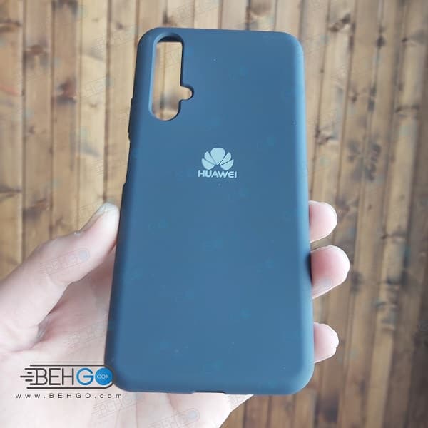 گارد نوا 5 تی هواوی سیلیکونی nova 5t هواوی محافظ گوشی nova 5t هواوی نوا 5 تی کاور مخصوص nova 5t قاب Silicone Case for nova 5t — تصویر ۳