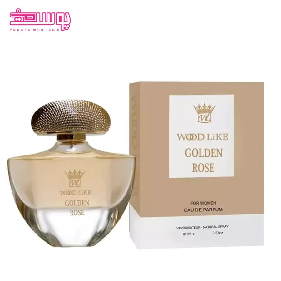 عطر زنانه وود لایک مدل Golden rose حجم 90ml — تصویر ۲