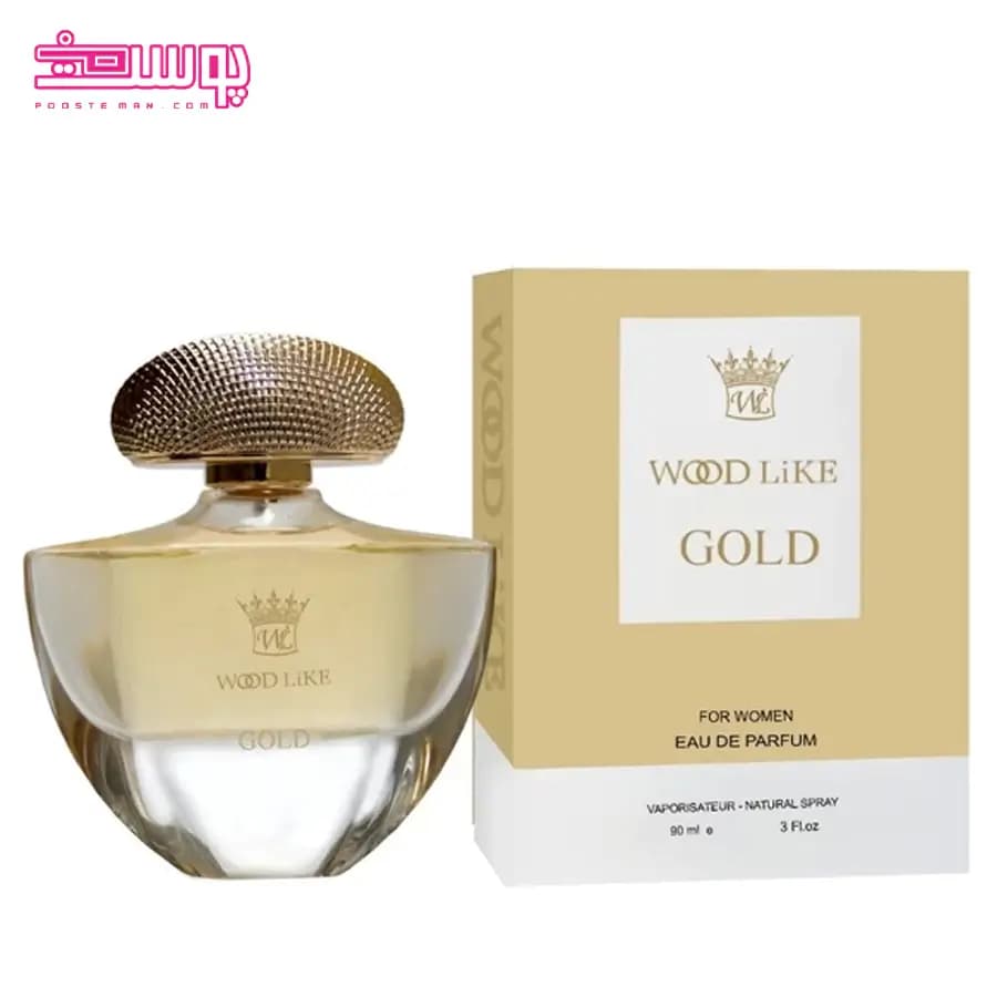 عطر زنانه وود لایک مدل Gold حجم 90ml — تصویر ۲