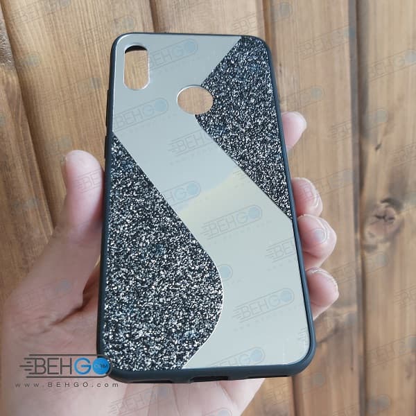 قاب گوشی Y6S قاب فانتزی هواوی وای 6 پرایم 2019 گارد مدل جدید اکلیلی آینه ای مناسب گوشی موبایل هانر New Mirror glitter case For Huawei Y6S/Y6 Prime 2019/Y6 2019 /Honor 8A — تصویر ۲