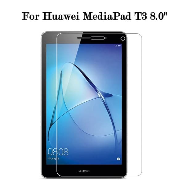 گلس تبلت هواوی مدیاپد تی 3 8 اینچ محافظ صفحه نمایش شیشه ای T3 مدل 8 اینچ Glass Screen Protector for Tablet Huawei MediaPad T3 8.0 inch 4G LTE