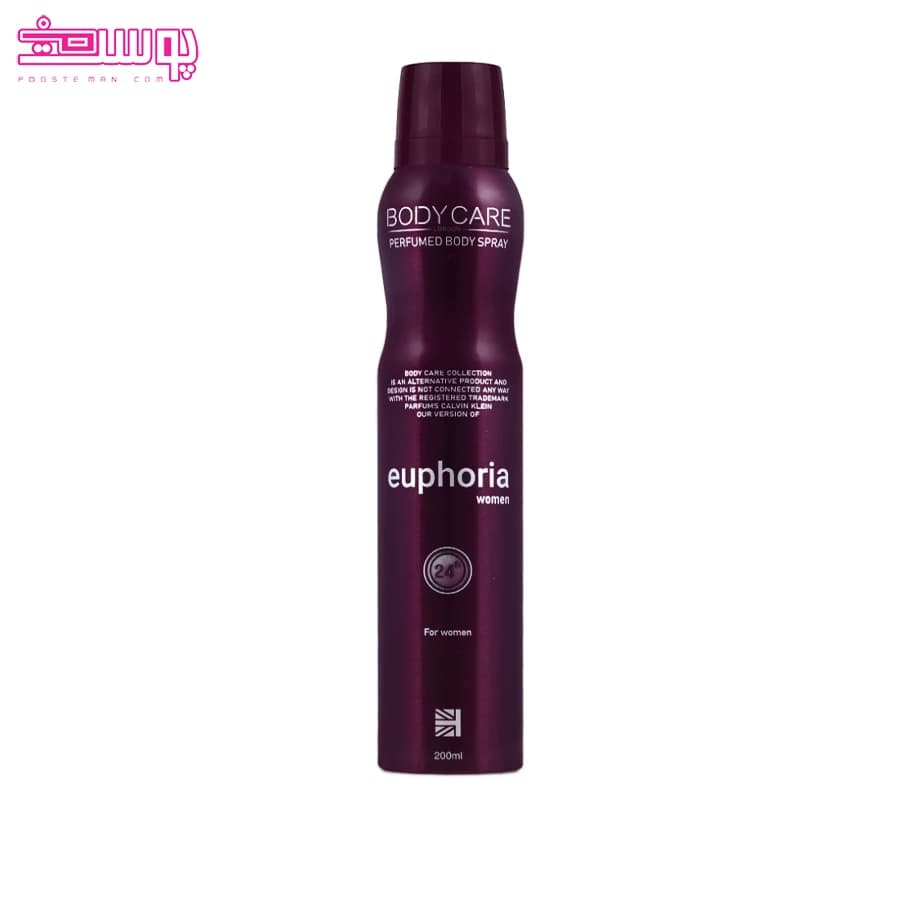 اسپری بدن زنانه بادی کر مدل ایفوریا حجم 200ml