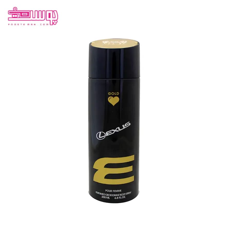 اسپری بدن زنانه رودیر مدل gold حجم 200ml