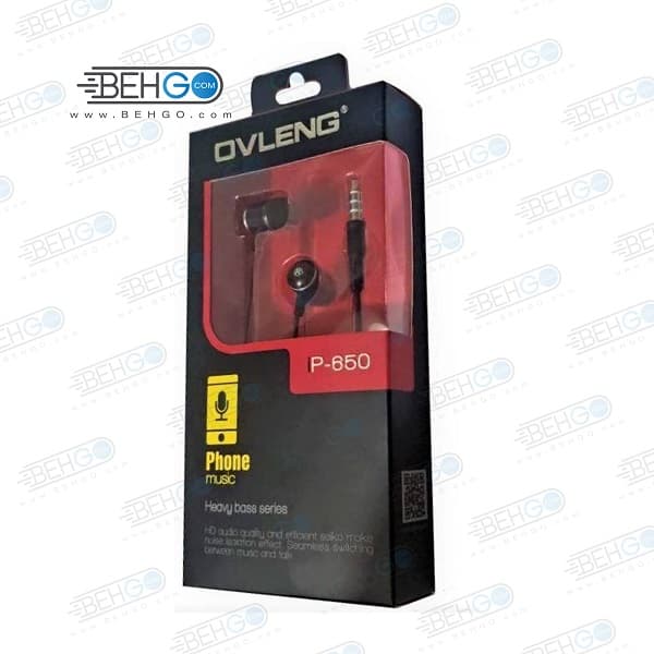 هندزفری اصلی سیمی هدفون اولنگ مدل Handsfree Ovleng IP 650