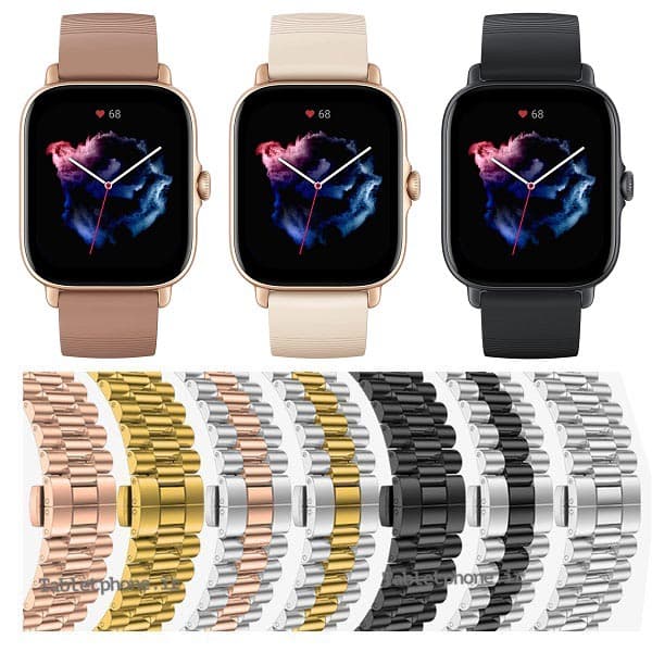 بند ساعت شیائومی Amazfit GTS 3 استیل 3Rows