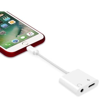 کابل تبدیل لایتنینگ به aux اپل رابط شارژر و هندزفری ایفون X-HANZ HD-A700 Adapter Apple Iphone 7/8/XS Max/ 11 Pro Max/12 Pro