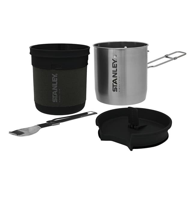 ست ظروف سفری استنلی مدل فلزی ست استنلی مدل کامپکت استیل ظرف پخت و پز غذای استنلی Stanley Compact Steel Cook 700ml — تصویر ۴