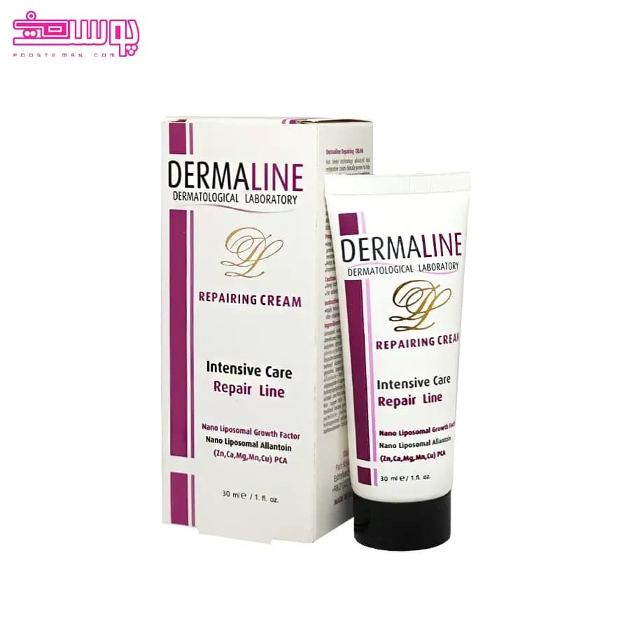 کرم ترمیم کننده درمالاین مدل Repairing حجم 30ml — تصویر ۲