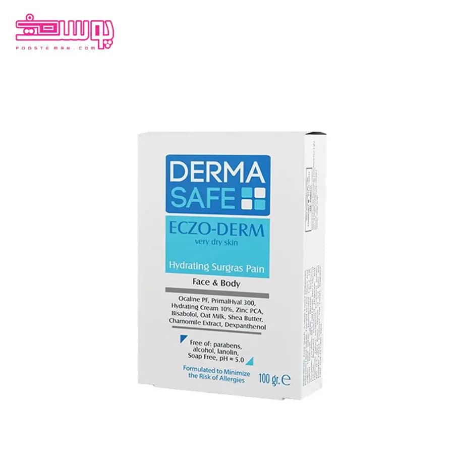 پن شستشو صورت درماسیف مدل Eczo – derma وزن 100g — تصویر ۲