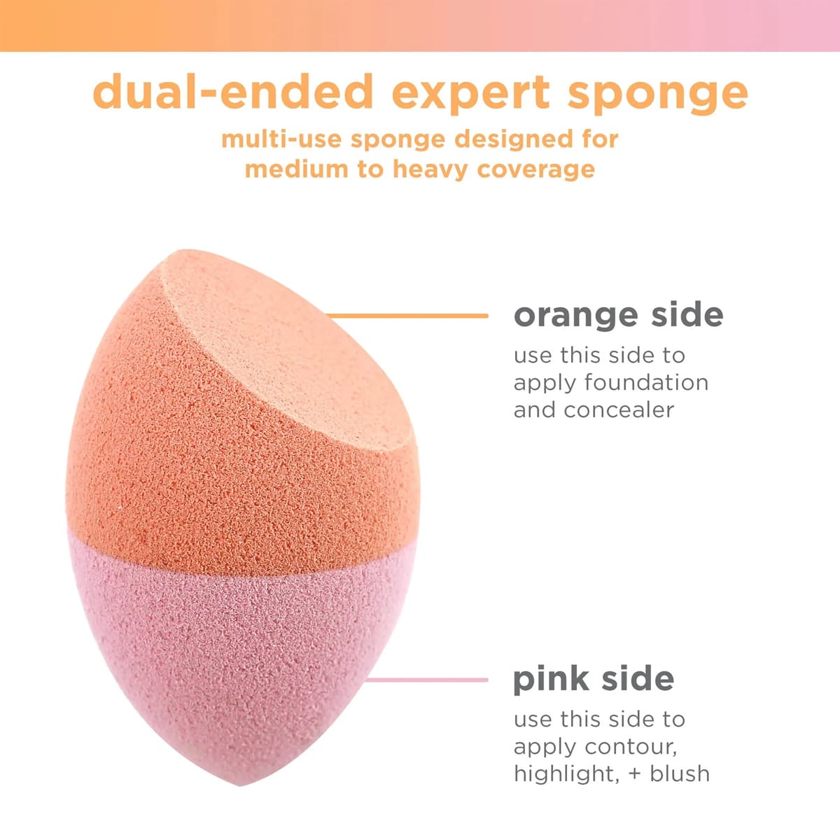 اسفنج آرایش دو سر تخصصی ریل تکنیک سری Dual-Ended — تصویر ۳