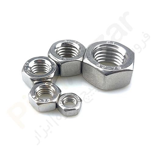 مهره شش گوش استیل 304 سایز 22 میلی متر