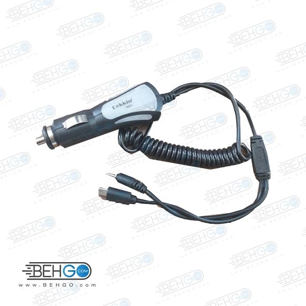 شارژر فندکی نوکیا سوزنی و میکرو برای خودرو مدل 2 کاره دکین مناسب گوشی های نوکیا و اندروید CAR Charger Dekkin Bashi