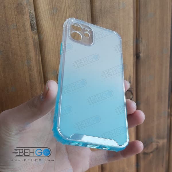 قاب گوشی ایفون 12 کاور Iphone 12 گارد ژله ای محافظ اپل 12 جدید 2 رنگ مناسب گوشی New 2 Color CASE COVER For Apple Iphone 12 — تصویر ۳