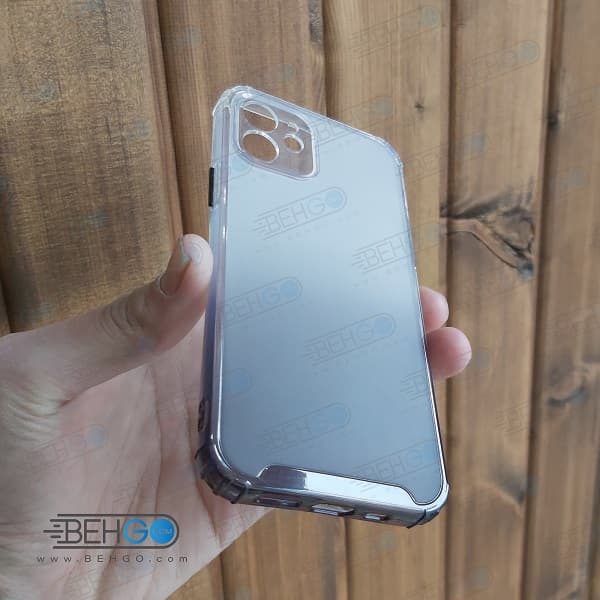 قاب گوشی ایفون 12 کاور Iphone 12 گارد ژله ای محافظ اپل 12 جدید 2 رنگ مناسب گوشی New 2 Color CASE COVER For Apple Iphone 12 — تصویر ۲
