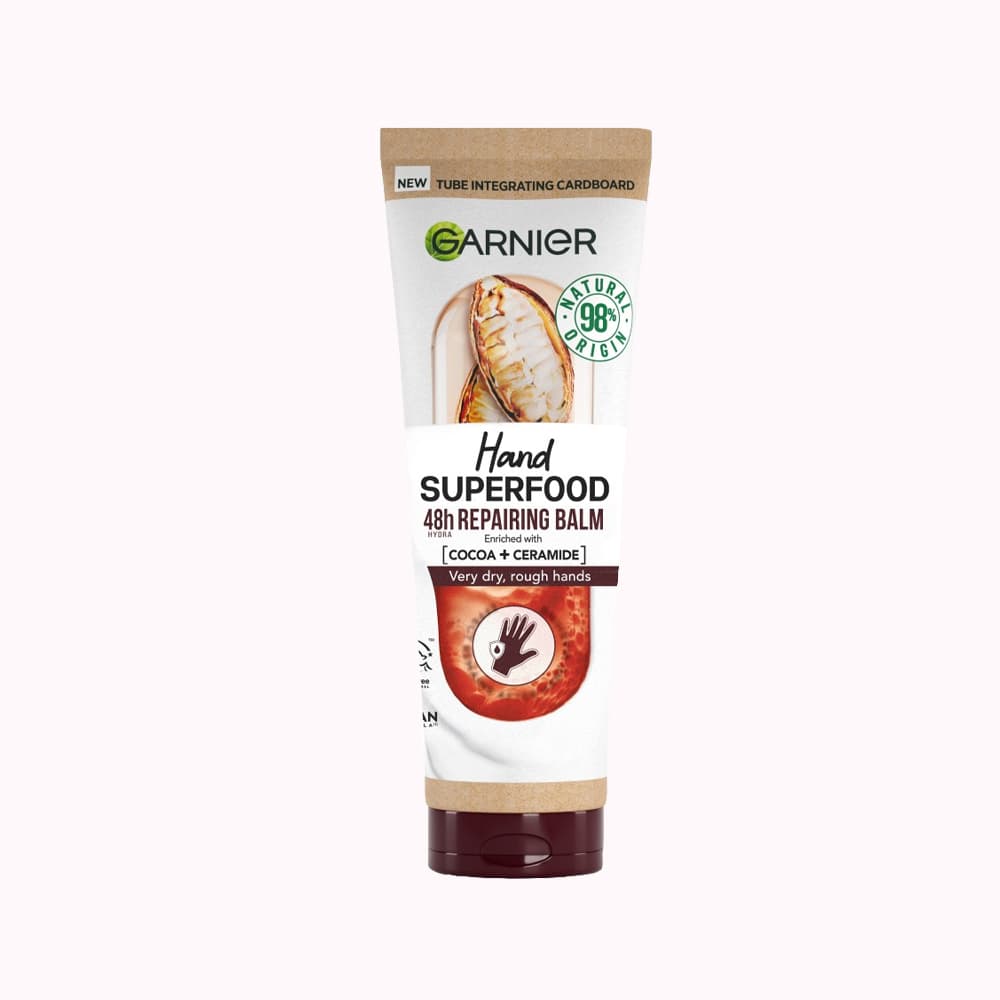 کرم دست گارنیر Superfood کاکائو و سرامید [بالم ترمیم کننده]