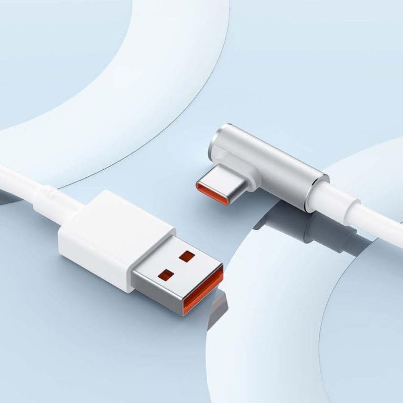 کابل شارژ Fast Charge شیائومی – Type-A به Type-C (L شکل) — تصویر ۲