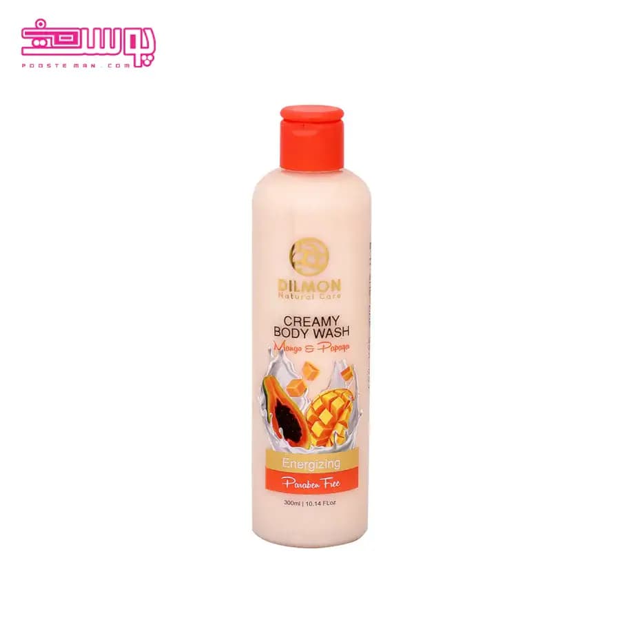 شامپو بدن دیلمون مدل پاپایا و انبه حجم 300ml