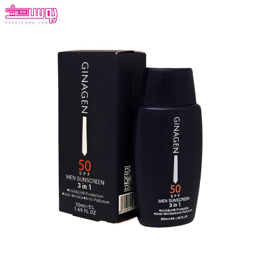 ضد آفتاب آقایان ژیناژن SPF 50 حجم 50ml — تصویر ۲