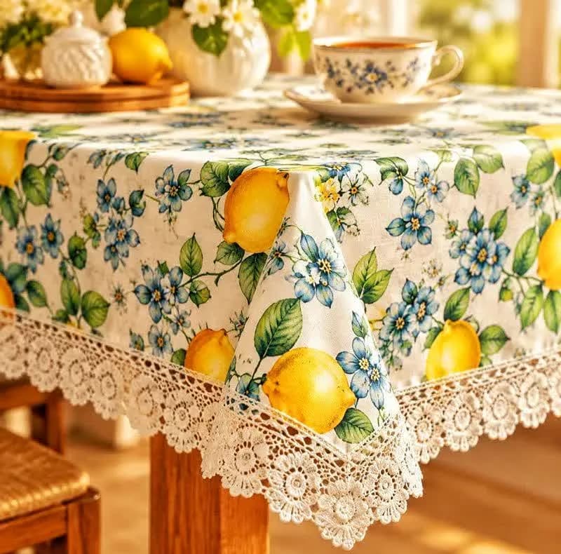 رومیزی طرح لیمو کد 05624 سایز 150 × 100 سانتی متر — تصویر ۴