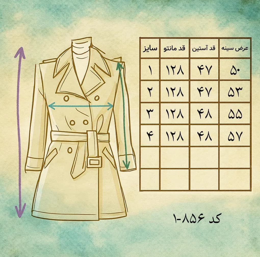 پالتو زنانه مدل 5402-856-1 — تصویر ۶