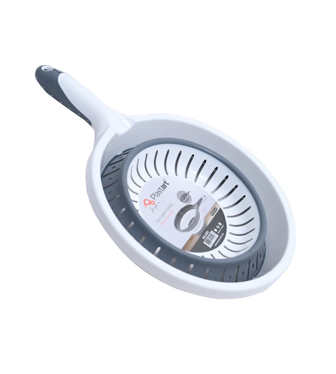 آبکش تاشو سیلیکونی دسته دار پلاست آرت plastart sg285