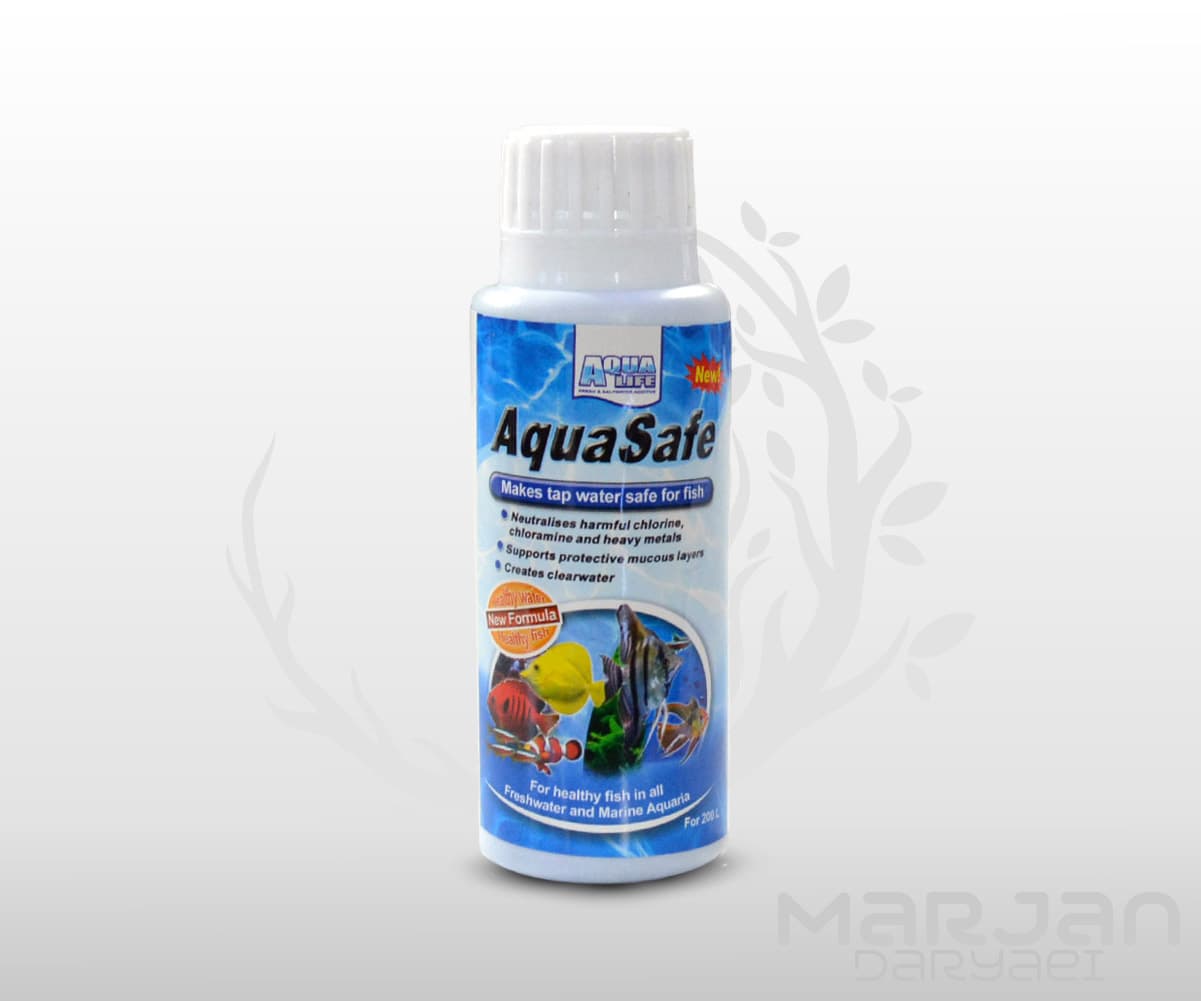واتر سیف و از بین برنده مواد مضر آب Aqua Safe برند AQUA LIFE (250 میلی لیتر)