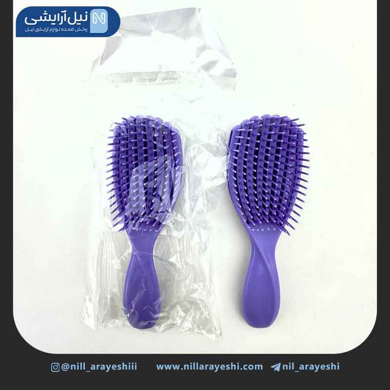 برس مو گره باز کن فلکسی اختاپوسی دسته کوتاه — تصویر ۲