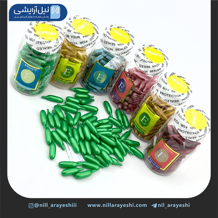 کپسول ضد چروک ویتامین E انیمیت شصت عددی