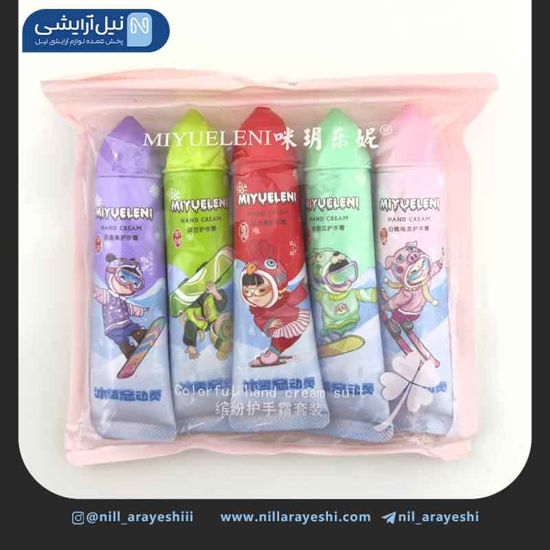 پک پنج عددی کرم طرح بستنی قیفی دختر اسکی باز میولن ی
