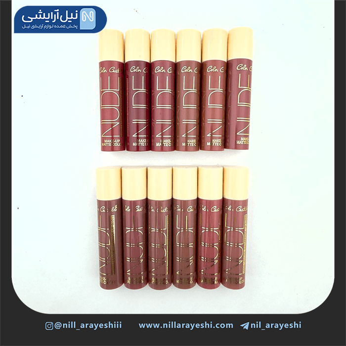 پک رژ لب مایع نود کالر کاستل دوازده عددی کد 4189 — تصویر ۳