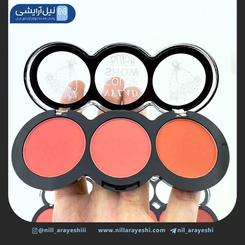 پالت رژگونه سه رنگ آنی لیدی کد 738 — تصویر ۳