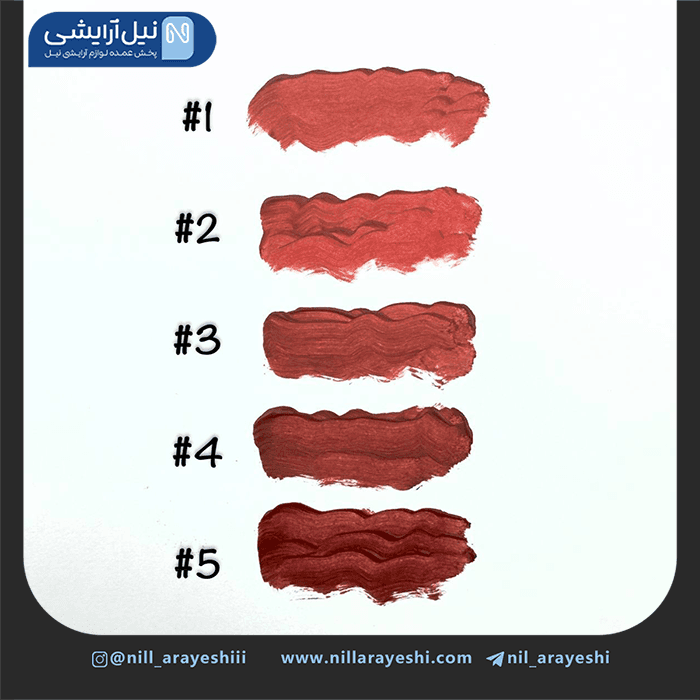 پک رژ لب مایع کالر کاستل طرح دونات پنج عددی کد 12 – 4149 — تصویر ۵