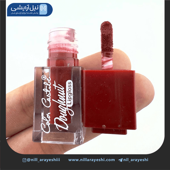 پک رژ لب مایع کالر کاستل طرح دونات پنج عددی کد 12 – 4149 — تصویر ۲