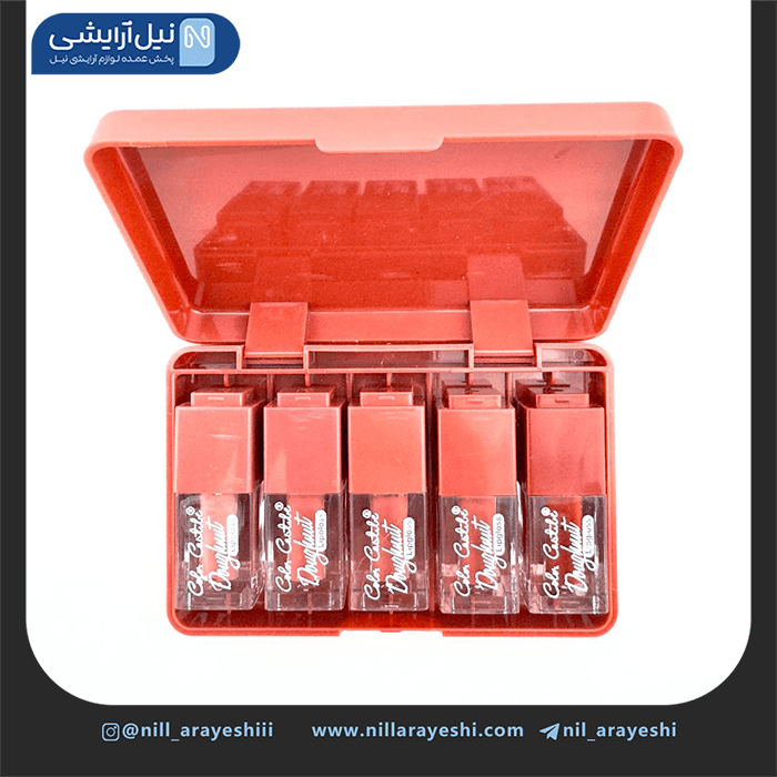 پک رژ لب مایع کالر کاستل طرح دونات پنج عددی کد 12 – 4149 — تصویر ۴