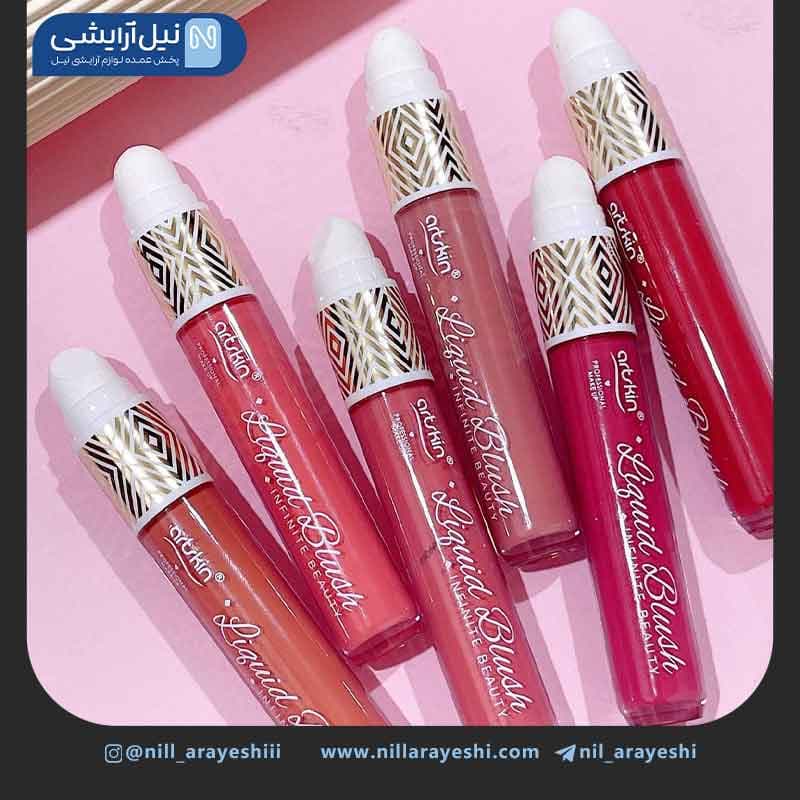 رژگونه مایع پد دار آرت اسکین کد as976021 — تصویر ۲