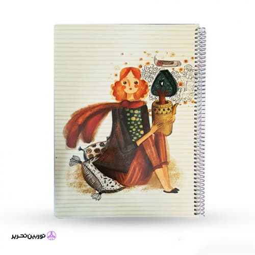 دفتر وزیری سیمی 100 برگ مجلد